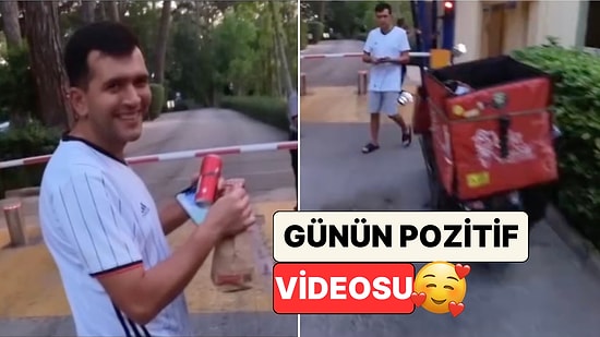 Bir Kurye Müşterisinin İşitme Engelli Olduğunu Öğrenince Hızlıca İşaret Dilinde "Afiyet Olsun" Demeyi Öğrendi