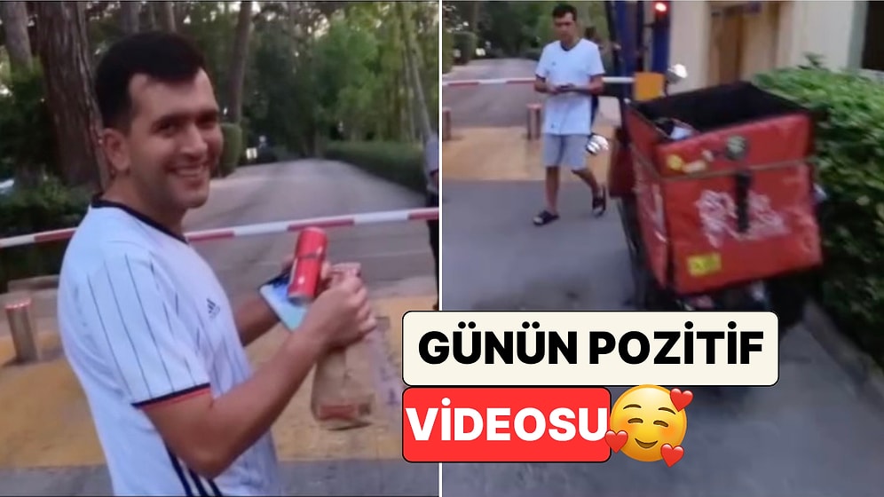Bir Kurye Müşterisinin İşitme Engelli Olduğunu Öğrenince Hızlıca İşaret Dilinde "Afiyet Olsun" Demeyi Öğrendi