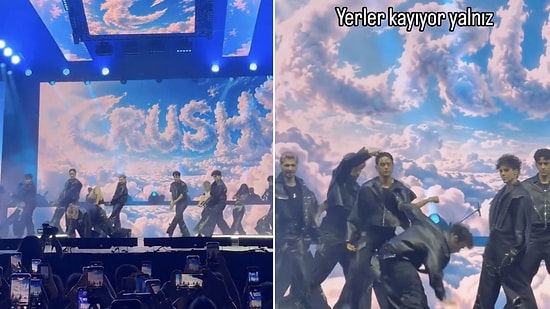 Slippery Stage Disaster: New Music Group Crush Loses Balance During First Ever Concert