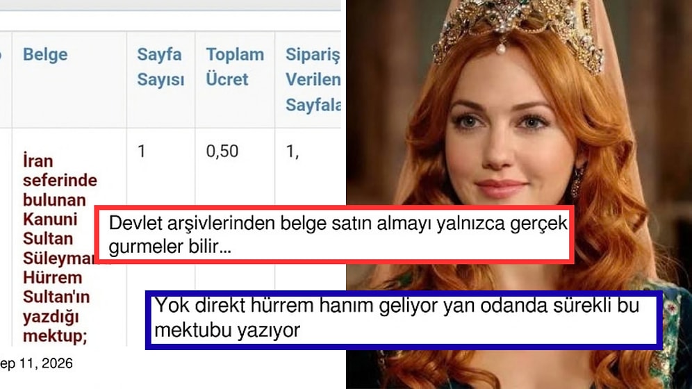 50 Kuruşa Hürrem Sultan'ın Mektubunu Satın Alan Kullanıcı Sosyal Medyada Goygoy Malzemesi Oldu