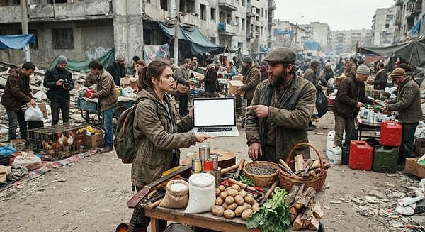 Dünya ekonomisi hızla takas dönemine geri dönerdi.
