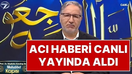 İlahiyatçı Mustafa Karataş, Kardeşinin Vefat Haberini Canlı Yayında Öğrendi