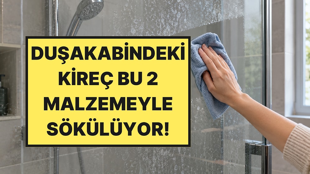 Ne Kireç Çözücü Ne Sirke: Duşakabinindeki Lekeleri Bu 2 Malzeme Hızlıca Söküyor