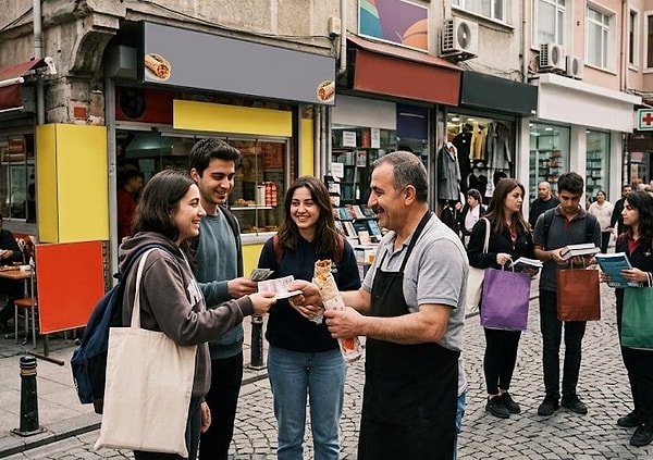 1. Öğrenciler, günlük harcamalarıyla yerel esnafa can suyu olur.