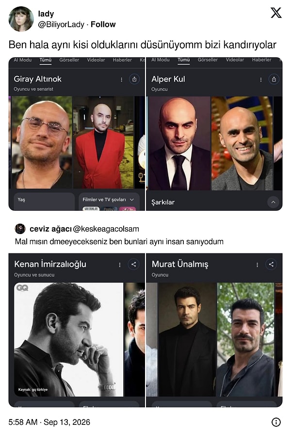 Giray Altonok, Alper Kul ile olan benzerliğini Var Bunlar dizisinde de konu etmişti.
