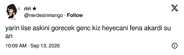 Yarın lise aşkını görecek olmanın heyecanı resmen ekrandan taştı