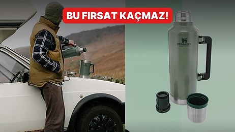 Çok Satan Listesinin Yıldızı Stanley Klasik Vakumlu Çelik Yeşil Termos İndirimde!