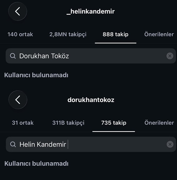 İkilinin birbirini takipten çıkıp fotoğraflarını silmeleri ayrılık iddialarını kuvvetlendirdi.