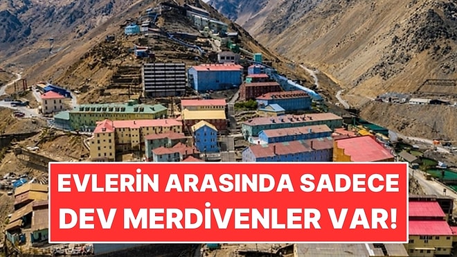 Şehirde Otomobil Yolu Yok: Evlerin Arasında Sadece Dev Merdivenler Var