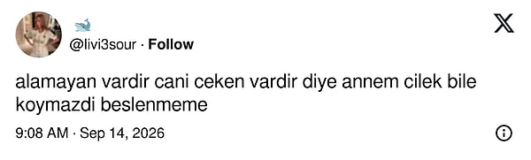 Annesinin Çilek Bile Koymadığını Hatırlattı: 'Alamayan Vardır Diye'