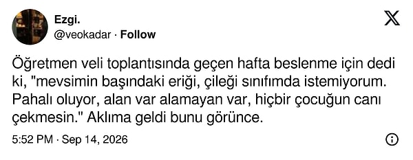Bir Öğretmenin Sınıfta Uyguladığı Eşitlik Kuralı Hatırlatıldı
