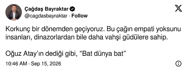 Oğuz Atay'ın Sözüyle Döneme Tepki Gösterildi