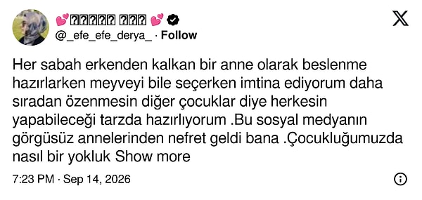 Bir Anne Kendi Beslenme Hazırlama Kaygısını Paylaştı