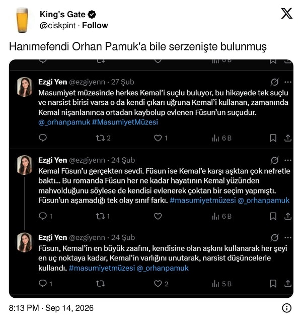 İşte Ezgi Yen'in Şikayetlerinden Bazıları