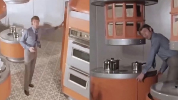 Ahead of Its Time: 1976 Vintage Video Reveals Futuristic Kitchen Design Concept