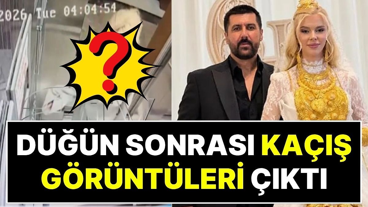 Vanlı Kara Haydar'ın Düğünde Kilo Kilo Altın Taktığı Eşi Çağla Öz'ün Kaçış Görüntüleri Ortaya Çıktı