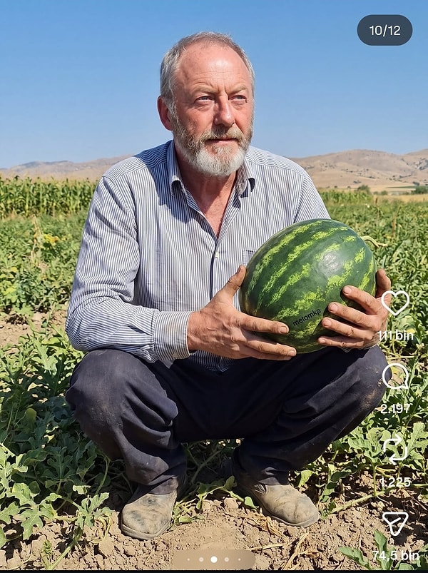Ser Davos Seaworth, bir Anadolu tarlasında karpuz toplarken görüntülendi.