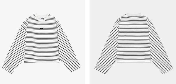 VOID Studios göğüs logolu çizgili oversize uzun kollu tişört 899,00 TL yerine net 699,00 TL!