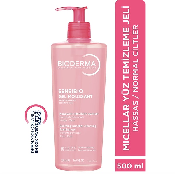 Bioderma Sensibio Foaming Gel 500 ml sepete özel 1.450,00 TL yerine net 1.232,50 TL!