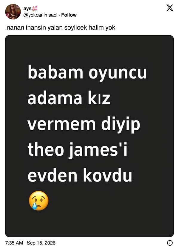 İnandık...