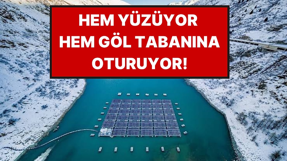 1.810 Metrede Kurulan Bu Güneş Santrali Hem Yüzüyor Hem Göl Tabanına Oturuyor