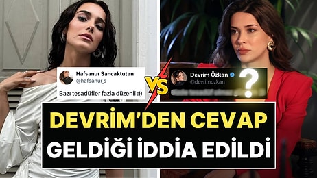 Hafsanur Sancaktutan'ın Manidar "Tesadüf" Çıkışına Devrim Özkan'dan Geldiği İddia Edilen Cevap Olay Oldu!