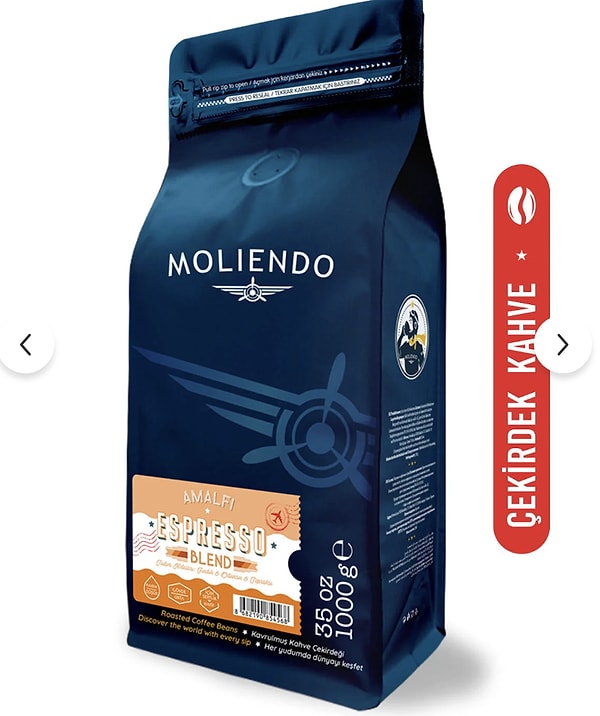 Moliendo filtre ve çekirdek kahvelerde sepette %45'e varan net indirim!