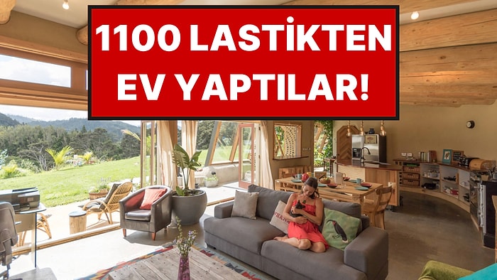 1.100 Lastikle İnşa Ettikleri Ev Sayesinde Elektriği ve Suyu Bedava Kullanıyorlar
