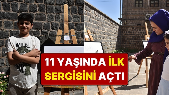 Çizgi Film Karakterlerinden İlham Aldı: 11 Yaşındaki Çocuk İlk Sergisini Açtı