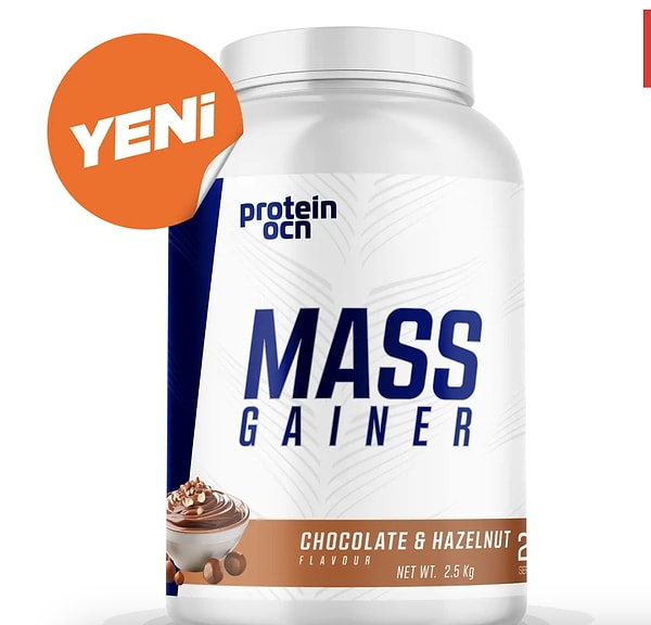 Mass Gainer Chocolate & Hazelnut 2.5 kg lansmana özel 2.299 TL yerine net 1.499 TL!