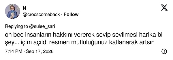 Hakkını vererek sevip sevilmek harika bir şey denildi