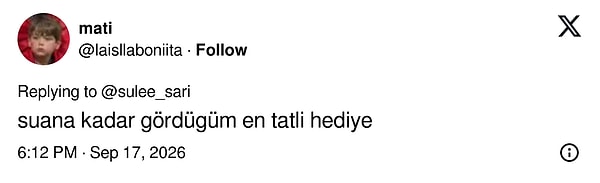 Yabancı bir hesap Türkçe yazdı: Şimdiye kadar gördüğüm en tatlı hediye