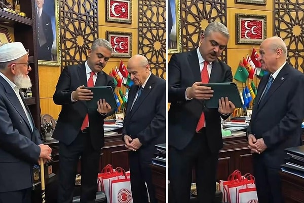 Ferdi Tayfur'un şarkısını duyan Devlet Bahçeli'nin gözleri doldu.