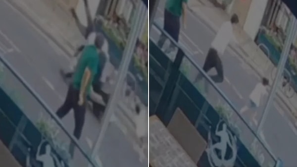 Küçük kız motosikletin önüne çıktı