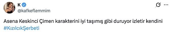İşte Kızılcık Şerbeti'nin yeni Çimen'i Asena Keskinci'ye gelen ilk yorumlar: