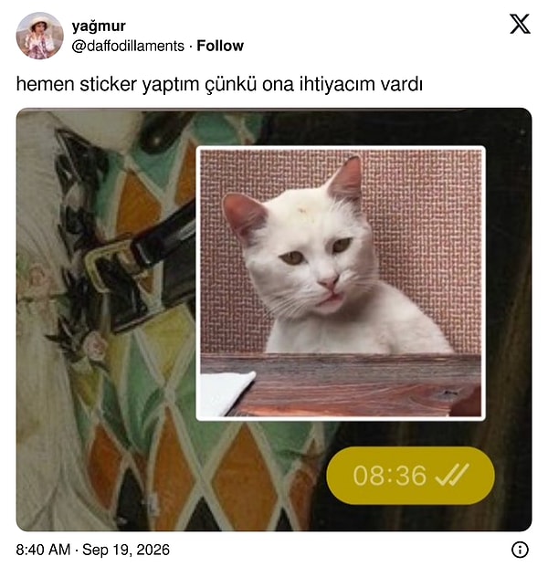 Kimi hemen sticker yaptı: