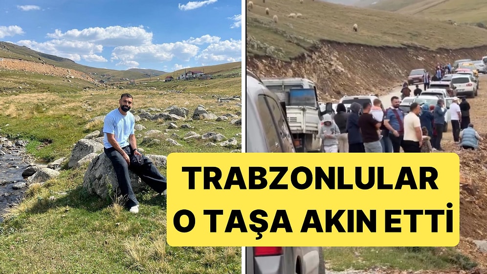 Trabzon'da Salah'ın Yaylaya Çıkarak Üzerine Oturduğu Taşa Ziyaretçi Akını Yaşandı