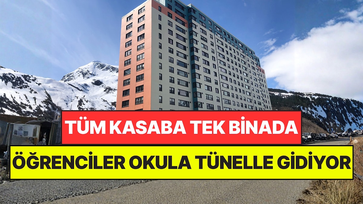 Sokak ve Cadde Yok: Dünyanın En Garip Kasabasında Öğrenciler Okula Tünelle Gidiyor