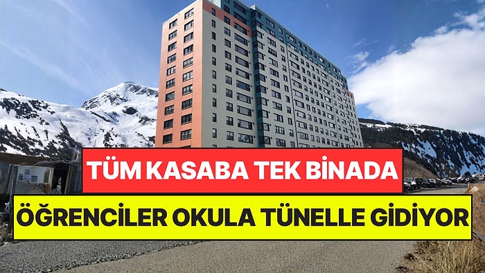 Sokak ve Cadde Yok: Dünyanın En Garip Kasabasında Öğrenciler Okula Tünelle Gidiyor