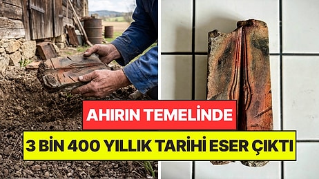 Ahırının Temelinde Kullandığı Taş 3 Bin 400 Yıllık Tarihi Eser Çıktı
