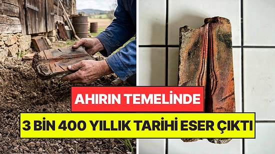 Ahırının Temelinde Kullandığı Taş 3 Bin 400 Yıllık Tarihi Eser Çıktı