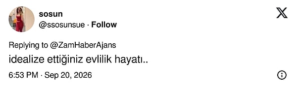 Bazı kullanıcılar bu görüntüyü "idealize edilen evlilik hayatı" olarak yorumladı