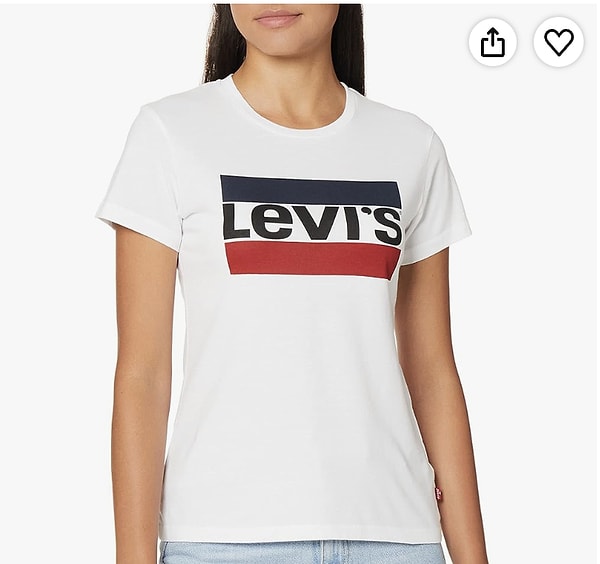 Levi's The Perfect Tee kadın tişört %49 indirimle 809,00 TL yerine net 409,00 TL!
