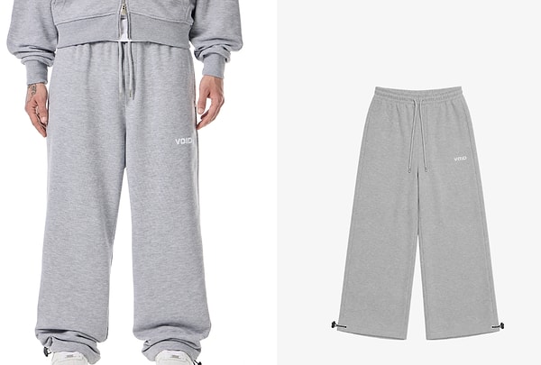 VOID Edition nakışlı ayarlanabilir paça oversize eşofman altı 1.399,00 TL yerine net 599,00 TL!