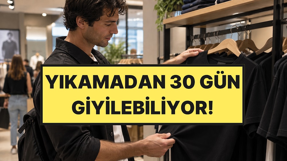Satışa Çıktı: Dev Marka Bir Ay Yıkanmadan Giyilebilen Tişört Üretti