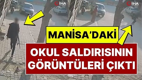 Manisa'daki Saldırının Görüntüleri Ortaya Çıktı: Saldırgan Koşarak Kaçmış!