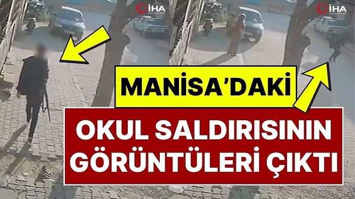 Manisa'daki Saldırının Görüntüleri Ortaya Çıktı: Saldırgan Koşarak Kaçmış!