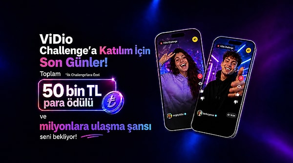 Bir Dakikanı Ayır, Vidio Çek, 25 Bin TL Kazan!