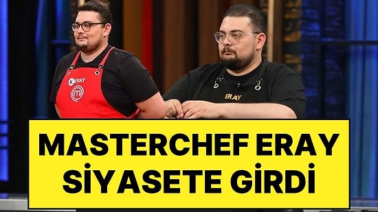 MasterChef ile Tanınan Eray Aksungur Siyasete Girdi: Rozetini Parti Genel Başkanı Taktı