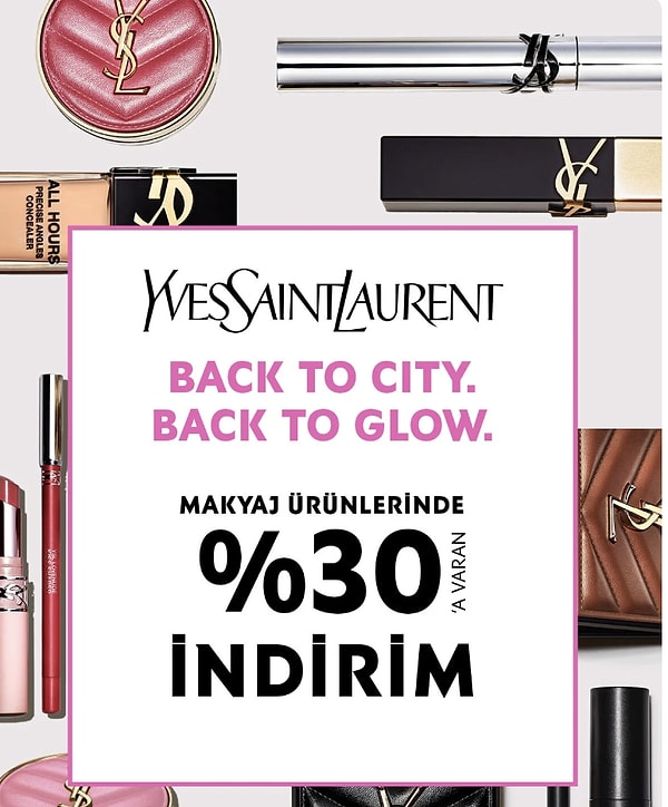 Yves Saint Laurent resmi mağazasında Mega Eylül'ün son fırsatları: %40'a varan indirim!